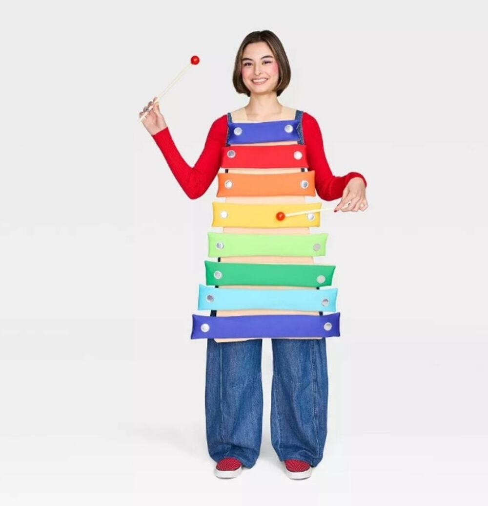 Kids' + Adult Light and Sound Humor Xylophone Costume Sandwich Board OSFM